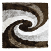 Rugsotic Carpets Hand Tufted Shag Polyester Square Area Rug Contemporary