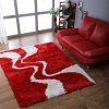 Rugsotic Carpets Hand Tufted Shag Polyester Square Area Rug Contemporary