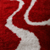 Rugsotic Carpets Hand Tufted Shag Polyester Square Area Rug Contemporary