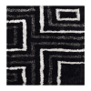 Rugsotic Carpets Hand Tufted Shag Polyester Square Area Rug Geometric