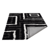 Rugsotic Carpets Hand Tufted Shag Polyester Square Area Rug Geometric