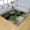 Rugsotic Carpets Hand Tufted Shag Polyester Square Area Rug Geometric