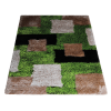 Rugsotic Carpets Hand Tufted Shag Polyester Area Rug Geometric