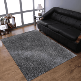 Rugsotic Carpets Hand Tufted Shag Polyester Area Rug Solid (Color: Dark Green, size: 6'x9')