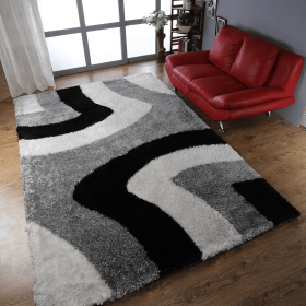 Rugsotic Carpets Hand Tufted Shag Polyester Area Rug Contemporary (Color: Multicolor5, size: 8'x10')