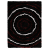 Rugsotic Carpets Hand Tufted Shag Polyester Area Rug Geometric