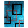 Rugsotic Carpets Hand Tufted Shag Polyester Area Rug Geometric