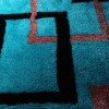 Rugsotic Carpets Hand Tufted Shag Polyester Area Rug Geometric