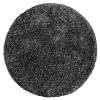 Rugsotic Carpets Hand Tufted Shag Polyester Round Area Rug Solid