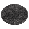 Rugsotic Carpets Hand Tufted Shag Polyester Round Area Rug Solid