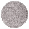 Rugsotic Carpets Hand Tufted Shag Polyester Round Area Rug Solid