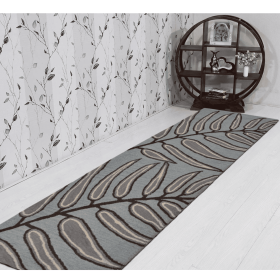 Rugsotic Carpets Hand Tufted Wool Runner Area Rug Floral (Color: light blue, size: 2'6"x8')