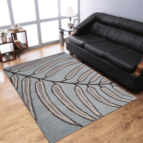 Rugsotic Carpets Hand Tufted Wool Area Rug Floral (Color: Light Blue3, size: 3'x5')