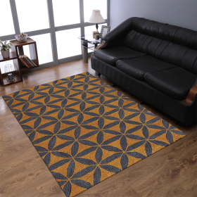 Rugsotic Carpets Hand Tufted Wool Area Rug Contemporary (Color: Gold Blue, size: 4'x6')