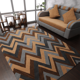 Rugsotic Carpets Hand Tufted Wool Area Rug Abstract (Color: Multicolor2, size: 5'x8')