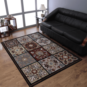 Rugsotic Carpets Hand Tufted Wool Area Rug Floral (Color: Multicolor3, size: 5'x8')
