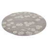 Rugsotic Carpets Hand Tufted Wool Round Area Rug Floral