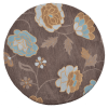 Rugsotic Carpets Hand Tufted Wool Round Area Rug Floral