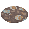 Rugsotic Carpets Hand Tufted Wool Round Area Rug Floral