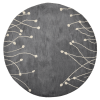 Rugsotic Carpets Hand Tufted Wool Round Area Rug Floral