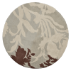 Rugsotic Carpets Hand Tufted Wool Round Area Rug Floral