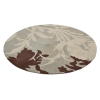 Rugsotic Carpets Hand Tufted Wool Round Area Rug Floral