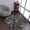 Rugsotic Carpets Hand Tufted Wool Octagon Area Rug Floral