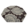 Rugsotic Carpets Hand Tufted Wool Octagon Area Rug Floral