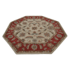 Rugsotic Carpets Hand Tufted Wool Octagon Area Rug Oriental