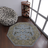 Rugsotic Carpets Hand Tufted Wool Octagon Area Rug Oriental