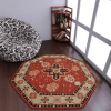 Rugsotic Carpets Hand Tufted Wool Octagon Area Rug Oriental