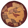 Rugsotic Carpets Hand Tufted Wool Round Area Rug Abstract