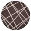 Rugsotic Carpets Hand Tufted Wool Round Area Rug Contemporary