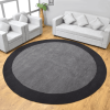 Rugsotic Carpets Hand Tufted Wool Round Area Rug Contemporary
