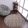 Rugsotic Carpets Hand Tufted Wool Round Area Rug Contemporary