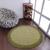 Rugsotic Carpets Hand Tufted Wool Round Area Rug Contemporary