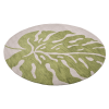 Rugsotic Carpets Hand Tufted Wool Round Area Rug Floral