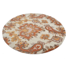 Rugsotic Carpets Hand Tufted Wool Round Area Rug Floral