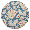 Rugsotic Carpets Hand Tufted Wool Round Area Rug Floral