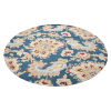 Rugsotic Carpets Hand Tufted Wool Round Area Rug Floral