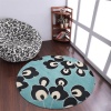 Rugsotic Carpets Hand Tufted Wool Round Area Rug Floral