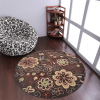 Rugsotic Carpets Hand Tufted Wool Round Area Rug Floral