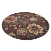 Rugsotic Carpets Hand Tufted Wool Round Area Rug Floral