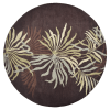 Rugsotic Carpets Hand Tufted Wool Round Area Rug Floral