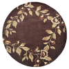 Rugsotic Carpets Hand Tufted Wool Round Area Rug Floral