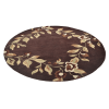 Rugsotic Carpets Hand Tufted Wool Round Area Rug Floral