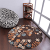 Rugsotic Carpets Hand Tufted Wool Round Area Rug Floral