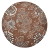 Rugsotic Carpets Hand Tufted Wool Round Area Rug Floral