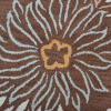 Rugsotic Carpets Hand Tufted Wool Round Area Rug Floral