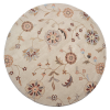 Rugsotic Carpets Hand Tufted Wool Round Area Rug Floral